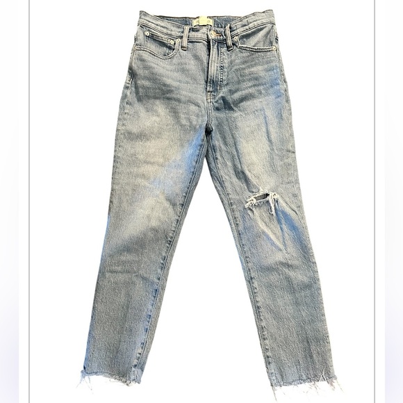 Madewell The Perfect Vintage Jean  Size 28 Distressed Knee - Picture 6 of 8